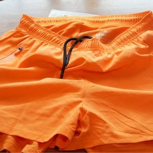 Sunburst Orange Rawgear Lifting Shorts
